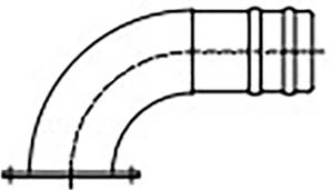 COUDE BRIDE DN65 INOX