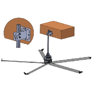 SET DE FIXATION SUR CHARP BOIS