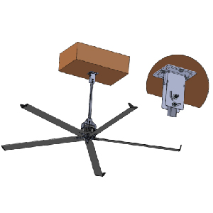 SET DE FIXATION SUR CHARP BOIS