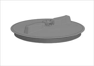 COUV PLAST CUVE EAU AERN Ø255